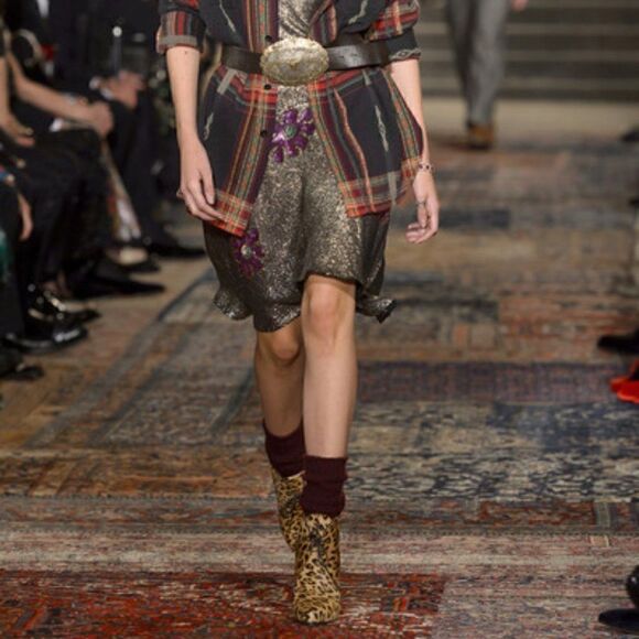 Ralph Lauren Fall Runway Collection Made in Italy Cayla Leopard Haircalf Boot - Picture 5 of 16